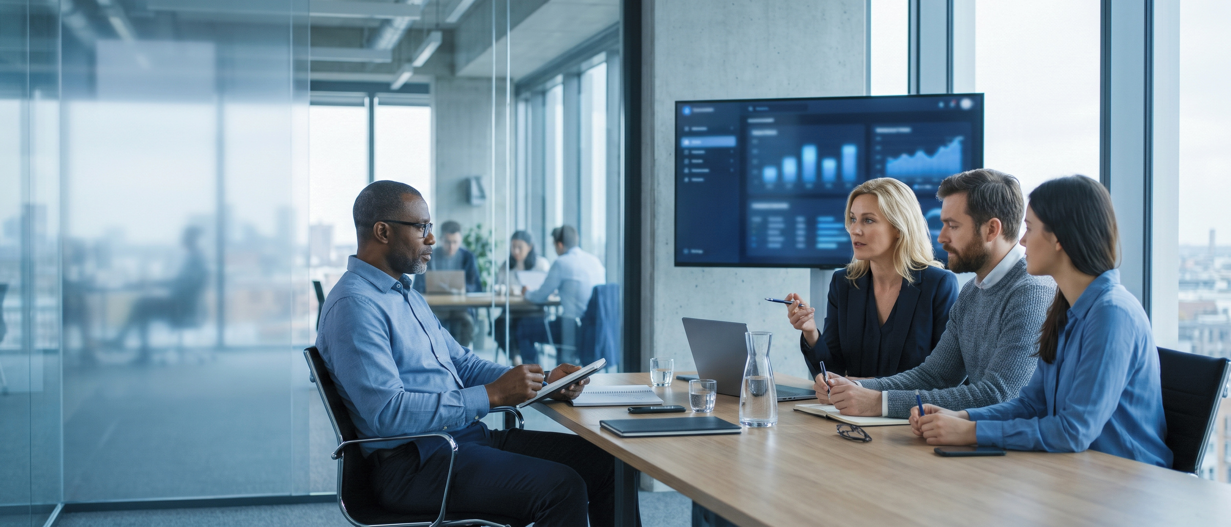 Boardroom-sessie over AI-strategie