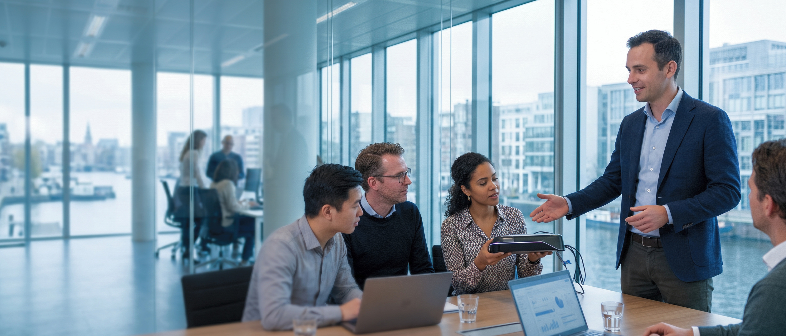 Innovatiemanager presenteert een prototype